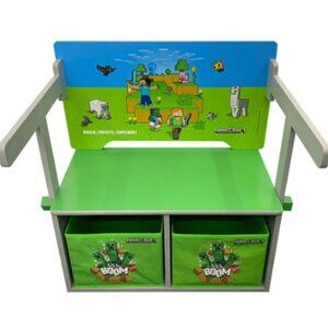 Minecraft Foldable Bench/Table with Storage Boxes